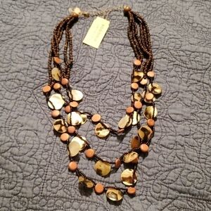 Sonoma brown beaded necklace